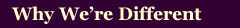 Why We�re Different